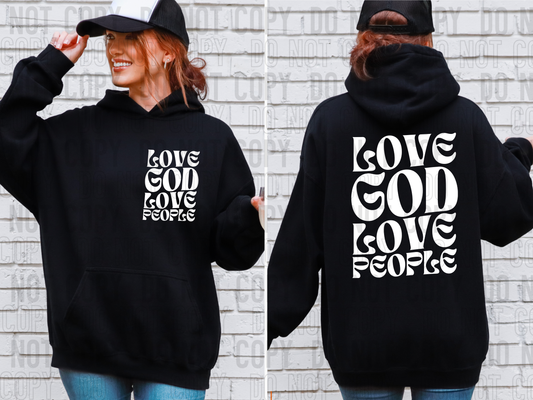 Love god love people -white (back)