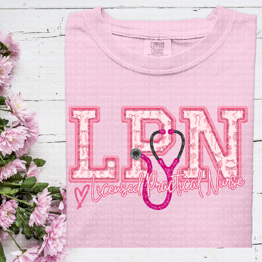 Pink Coquette Licensed Practical Nurse