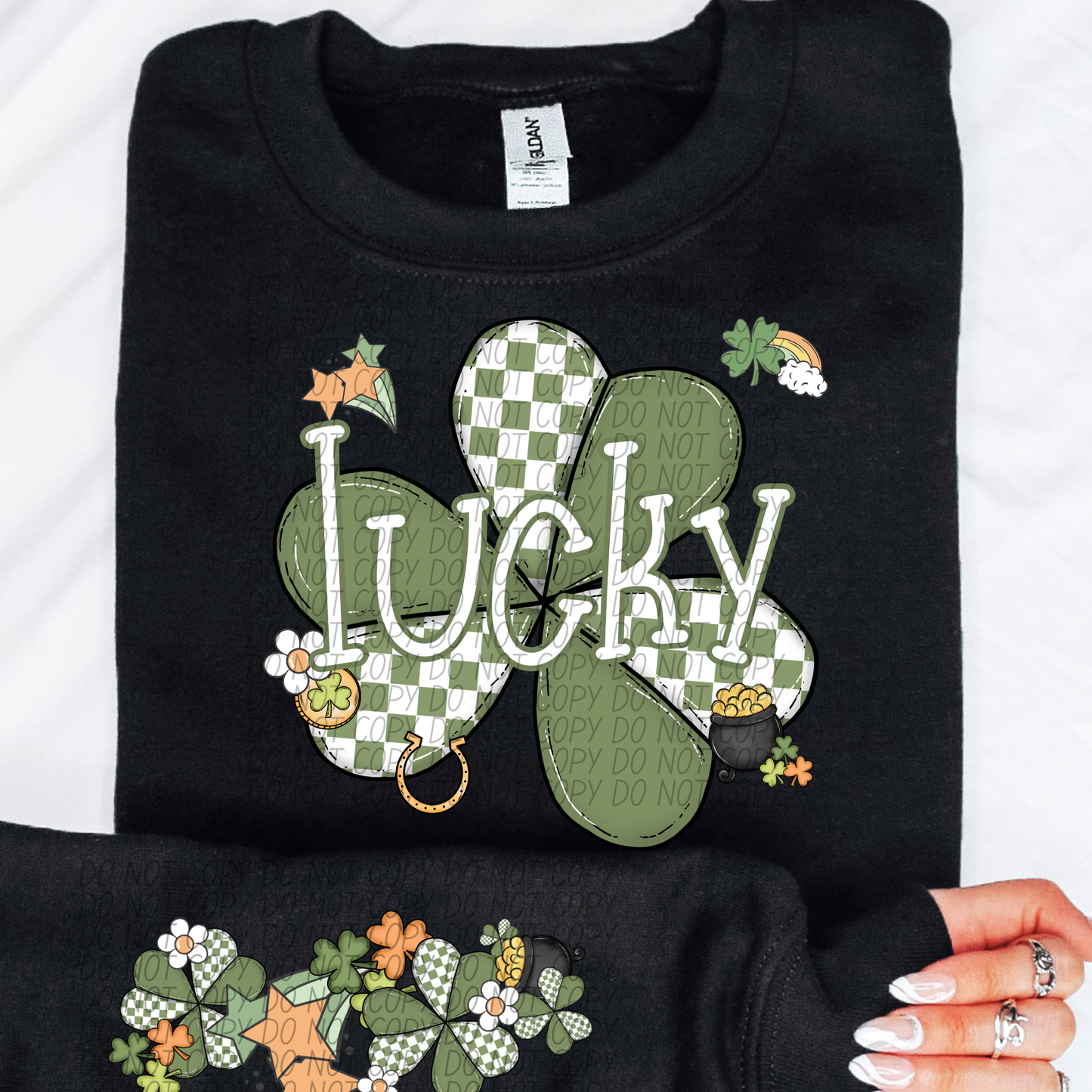 Lucky Shamrock DTF Transfer (sleeve)