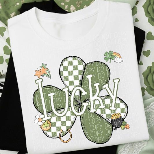 Lucky Shamrock DTF Transfer