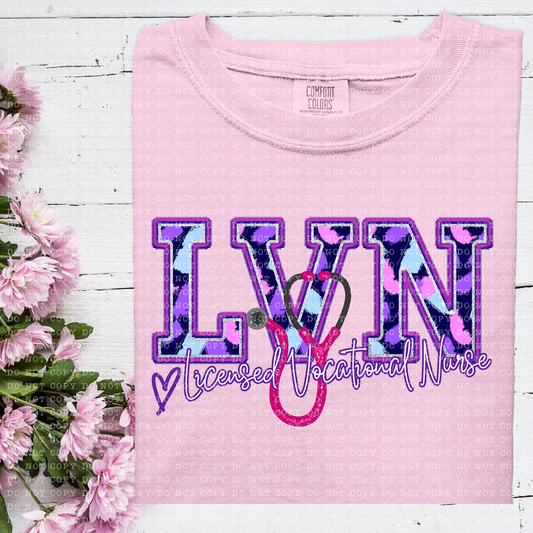 Licensed Vocational Nurse (Perfectly Purple)