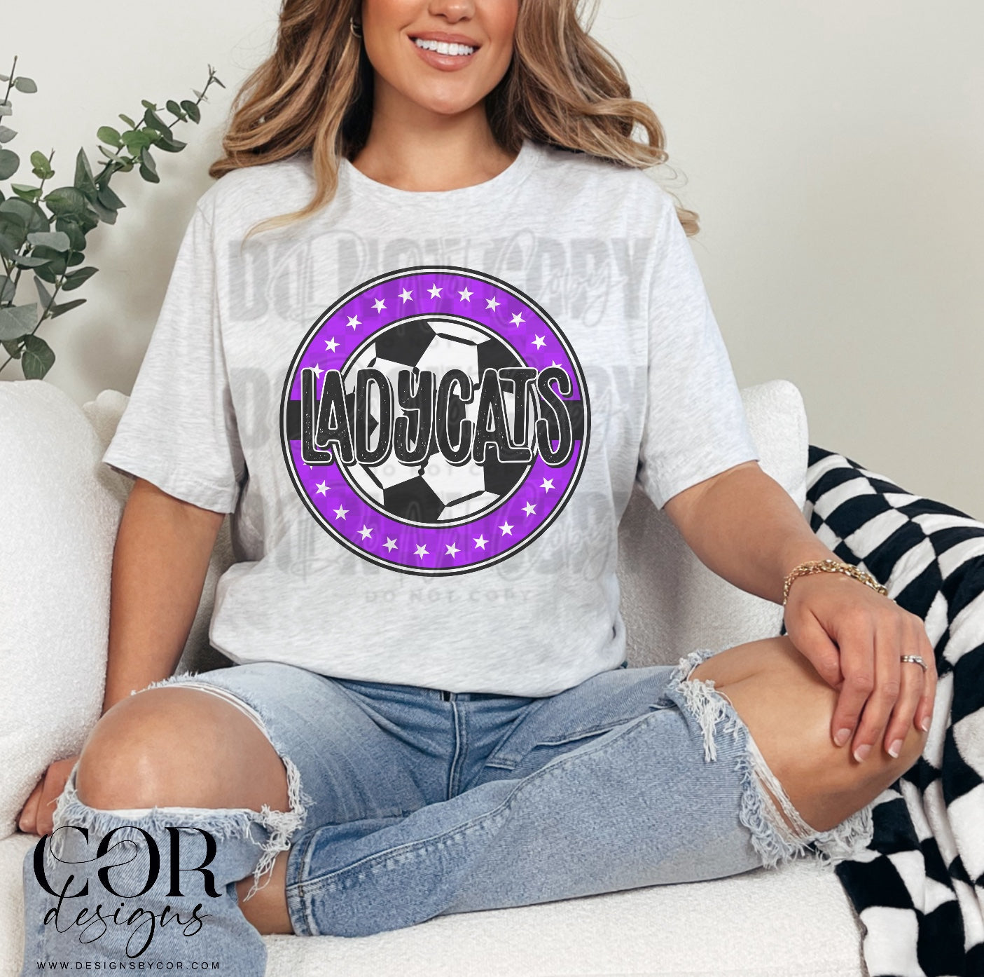 Ladycats Soccer (purple)