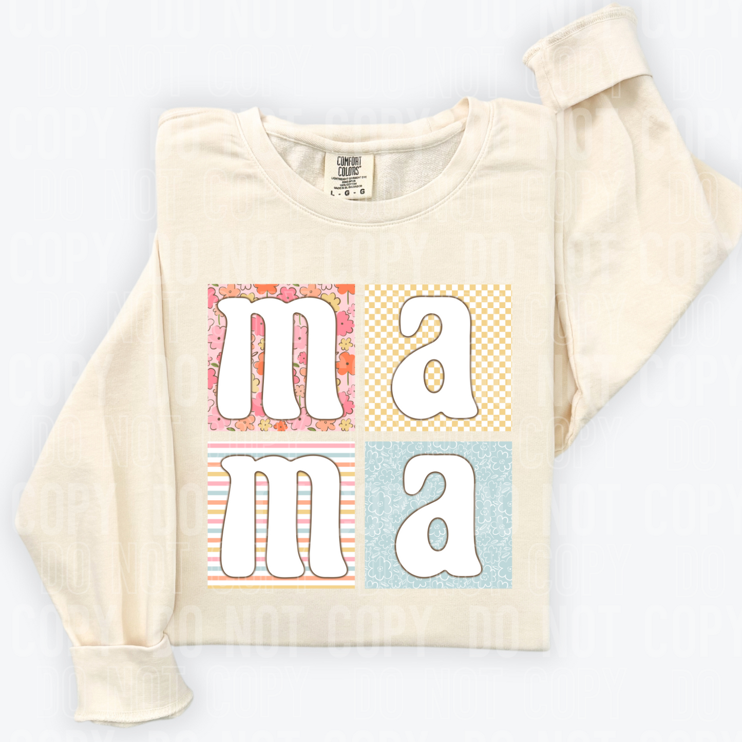 Mama floral patch
