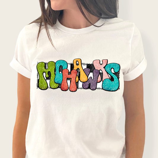 Mohawks (retro rainbow)