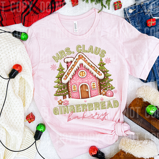 Mrs. Claus gingerbread bakery