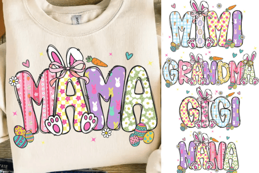 Easter Bunny Mimi DTF Transfer