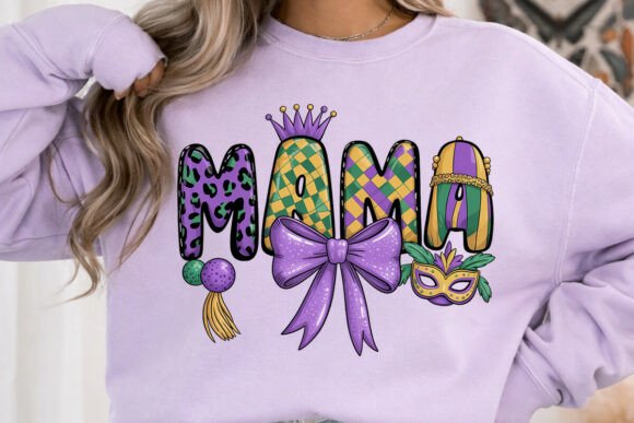 Mama & Mini Mardi Gras DTF Transfer (mini)