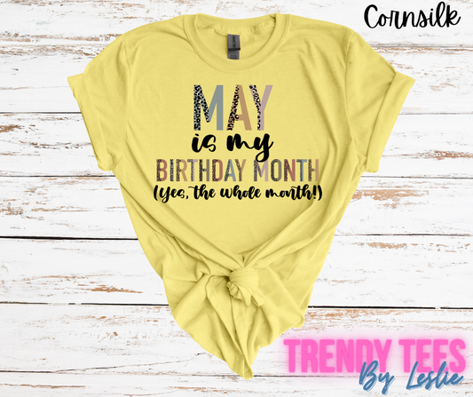May Is My Birthday Month