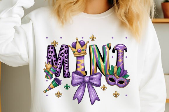 Mama & Mini Mardi Gras DTF Transfer (mini)