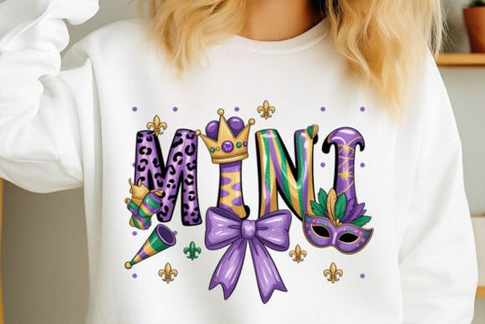 Mama & Mini Mardi Gras DTF Transfer (mini)