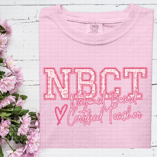 Pink Coquette National Board Certified Teacher