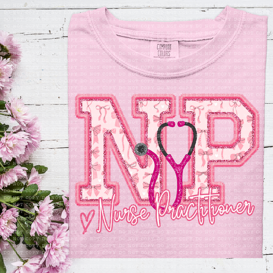 Pink Coquette Nurse Practitioner