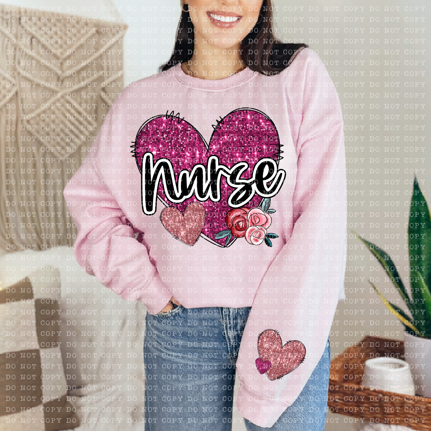 Nurse Heart DTF Transfer