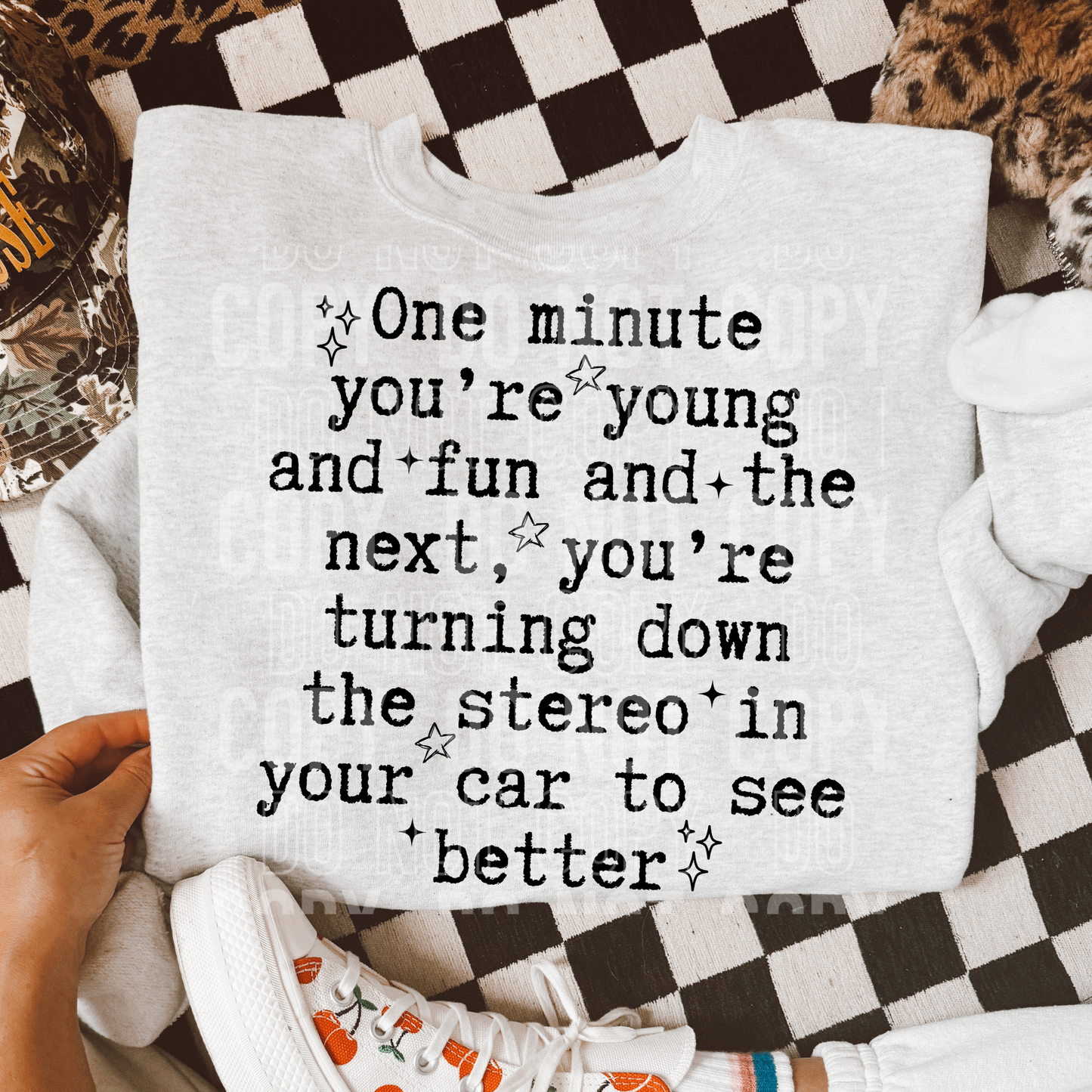 One Minute You're Young and Fun DTF Transfer