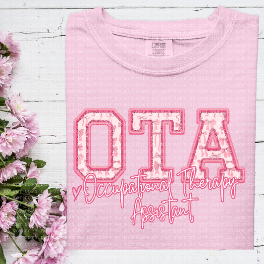 Pink Coquette Occupational Therapy Assistant