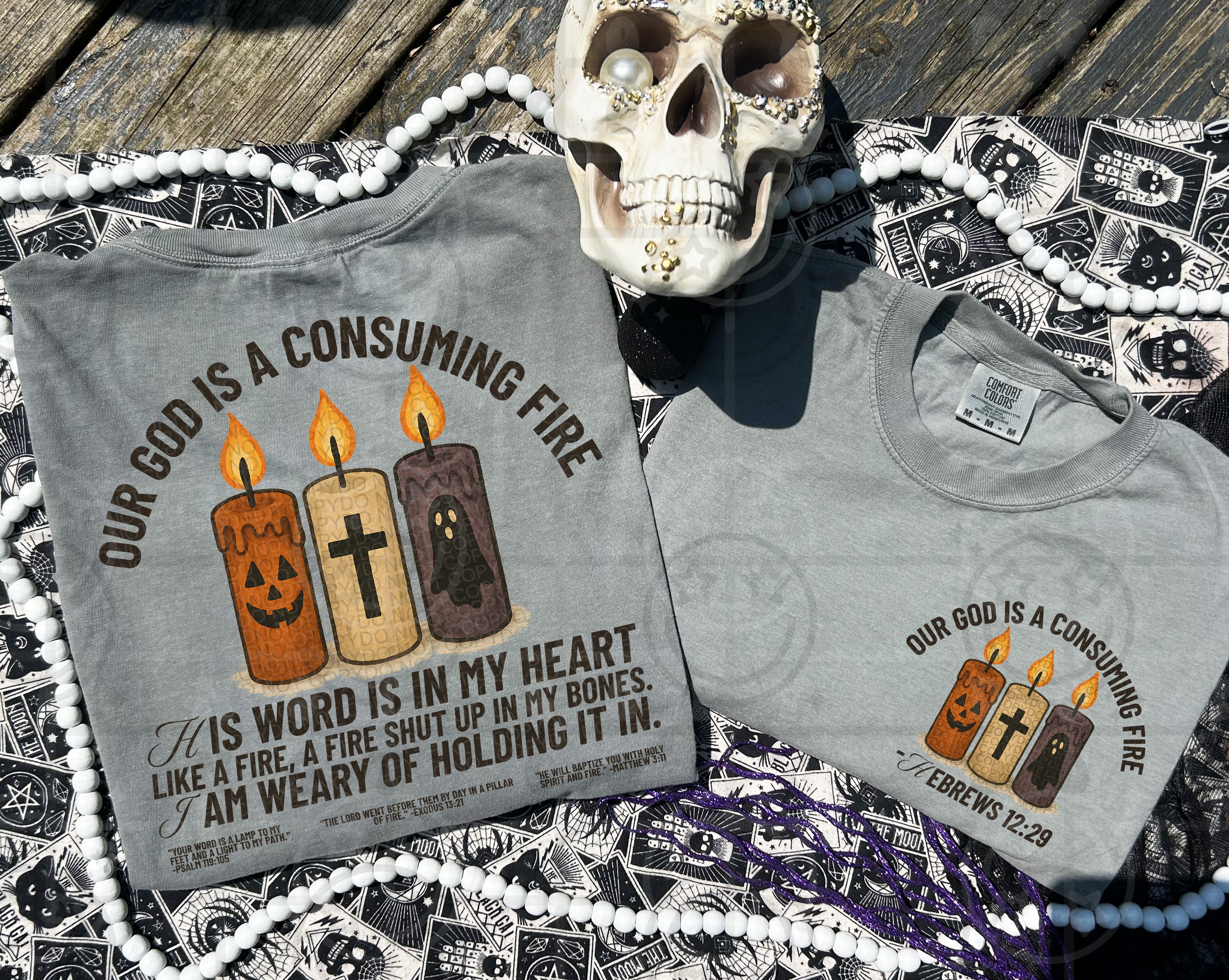 Our God is a consuming fire (front) – trendyteesbyleslie