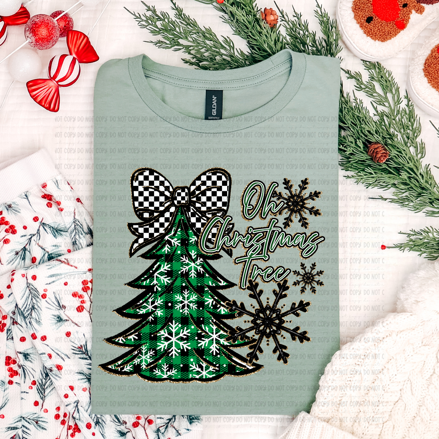 Oh Christmas Tree Green Plaid