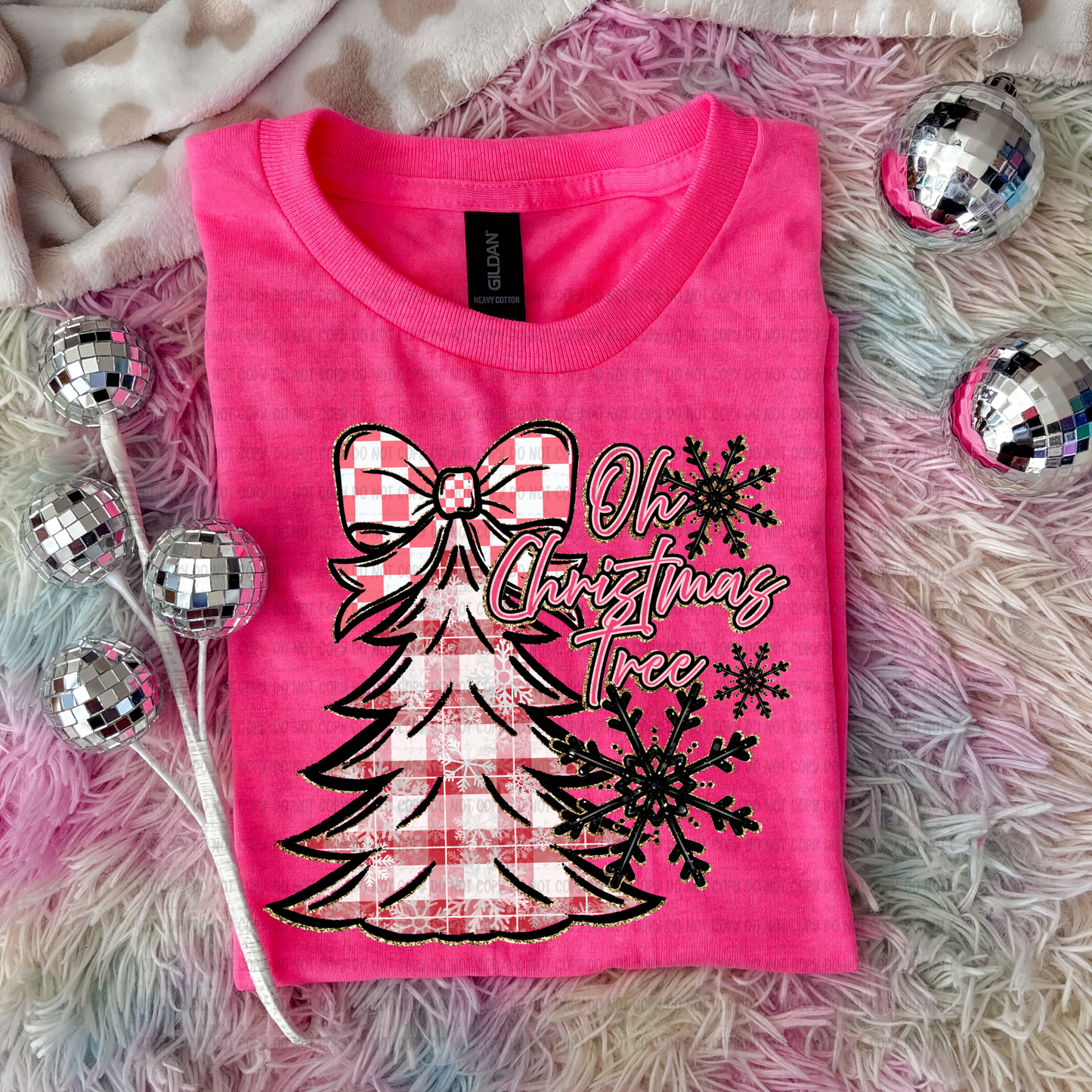 Oh Christmas Tree Pink Plaid