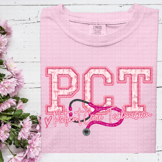 Pink Coquette Patient Care Technician