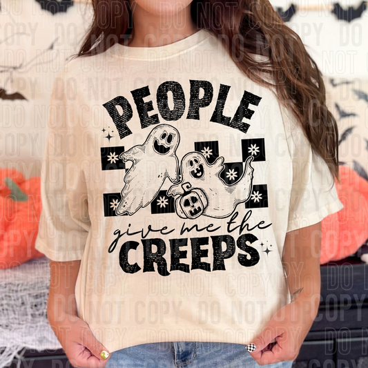 People give me the creeps (checkered ghost)