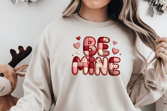 Be Mine Patchwork Valentine DTF Transfer