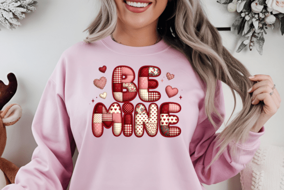 Be Mine Patchwork Valentine DTF Transfer