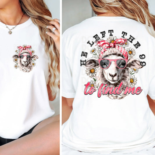 He left the 99 to find me (Back)