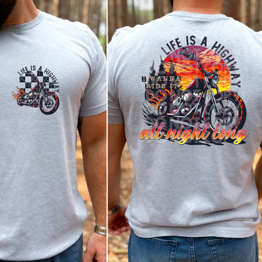 Life is a highway, I wanna ride it all night long (Back)