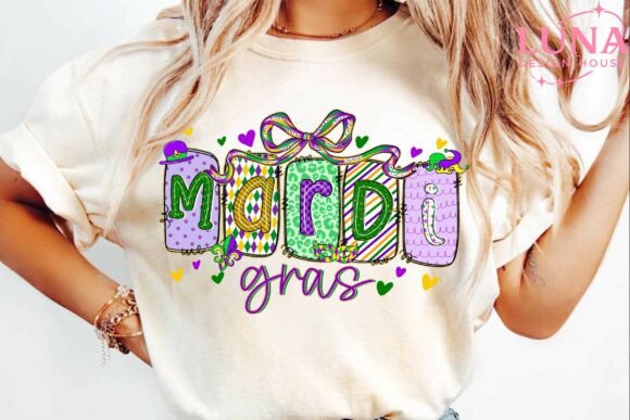 Mardi Gras DTF Transfer