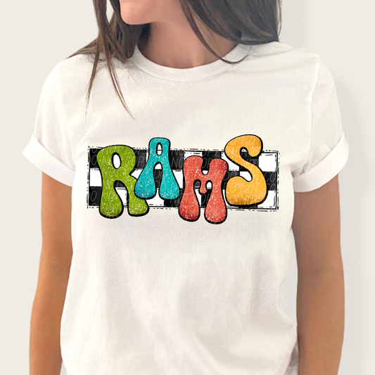 Rams (retro rainbow)