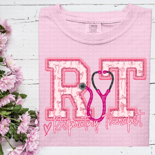 Pink Coquette Respiratory Therapist