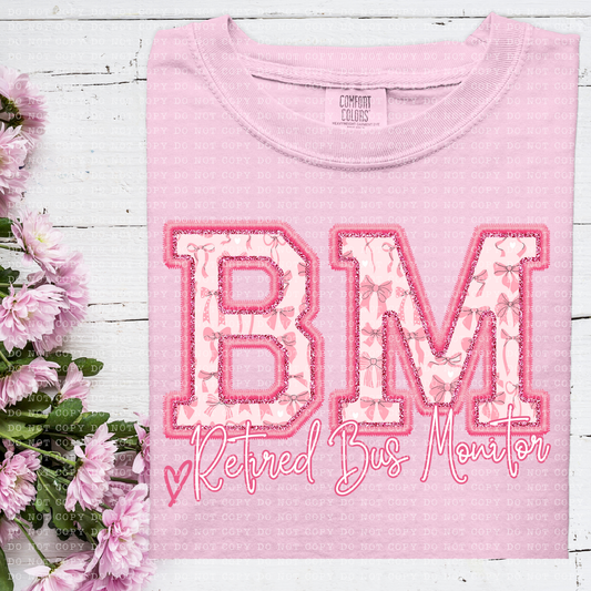 Pink Coquette Retired Bus Monitor