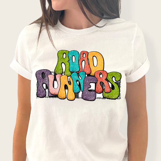 Road Runners (retro rainbow)