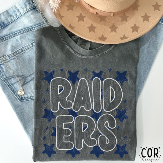 Raiders (blue stars)