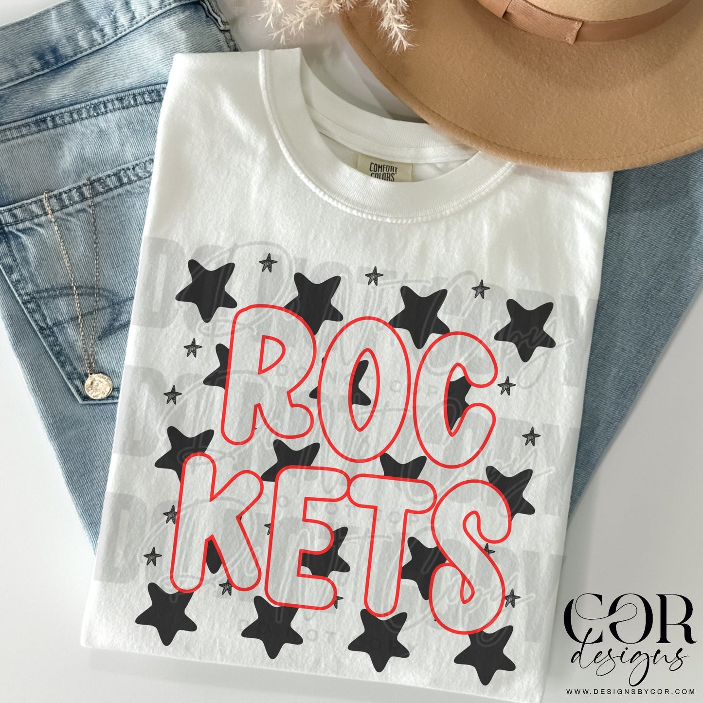 Rockets (black stars)