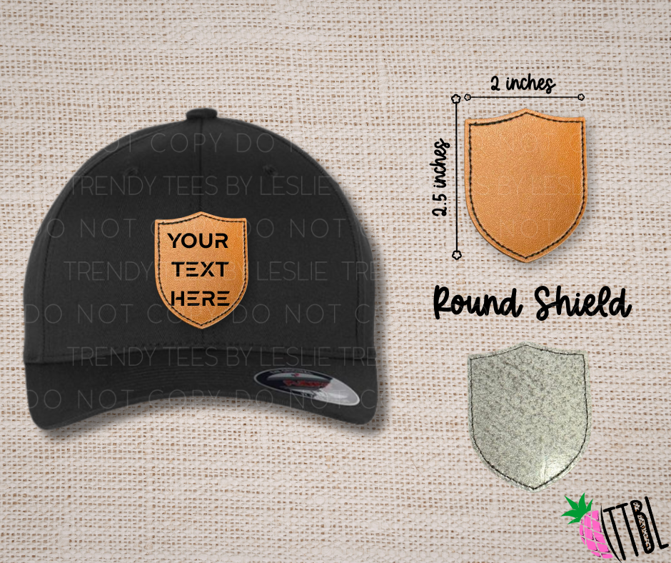 Custom Text Laser Engraved Patch