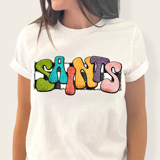 Saints (retro rainbow)