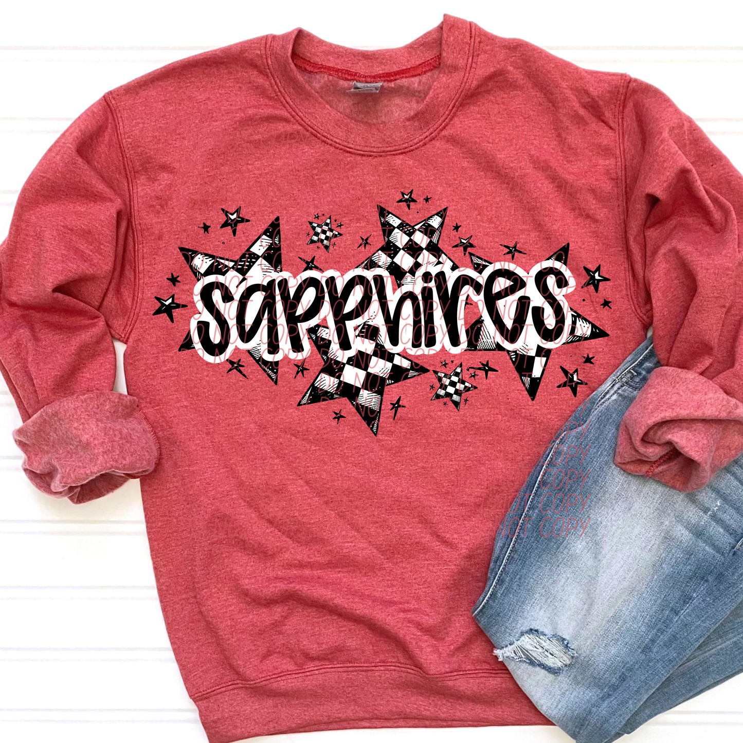 Sapphires (checkered stars)