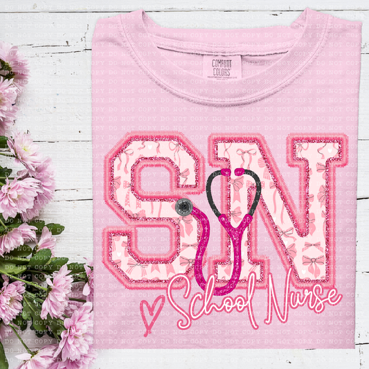 Pink Coquette School Nurse