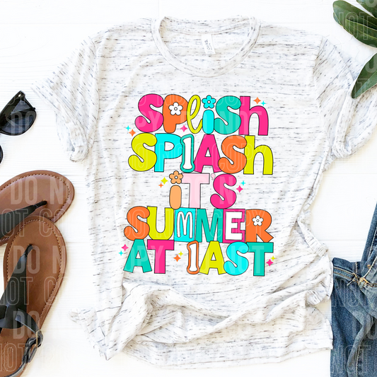 Splish splash it's summer at last