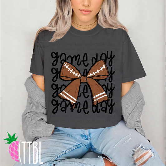 Game Day Bow Football DTF Transfer