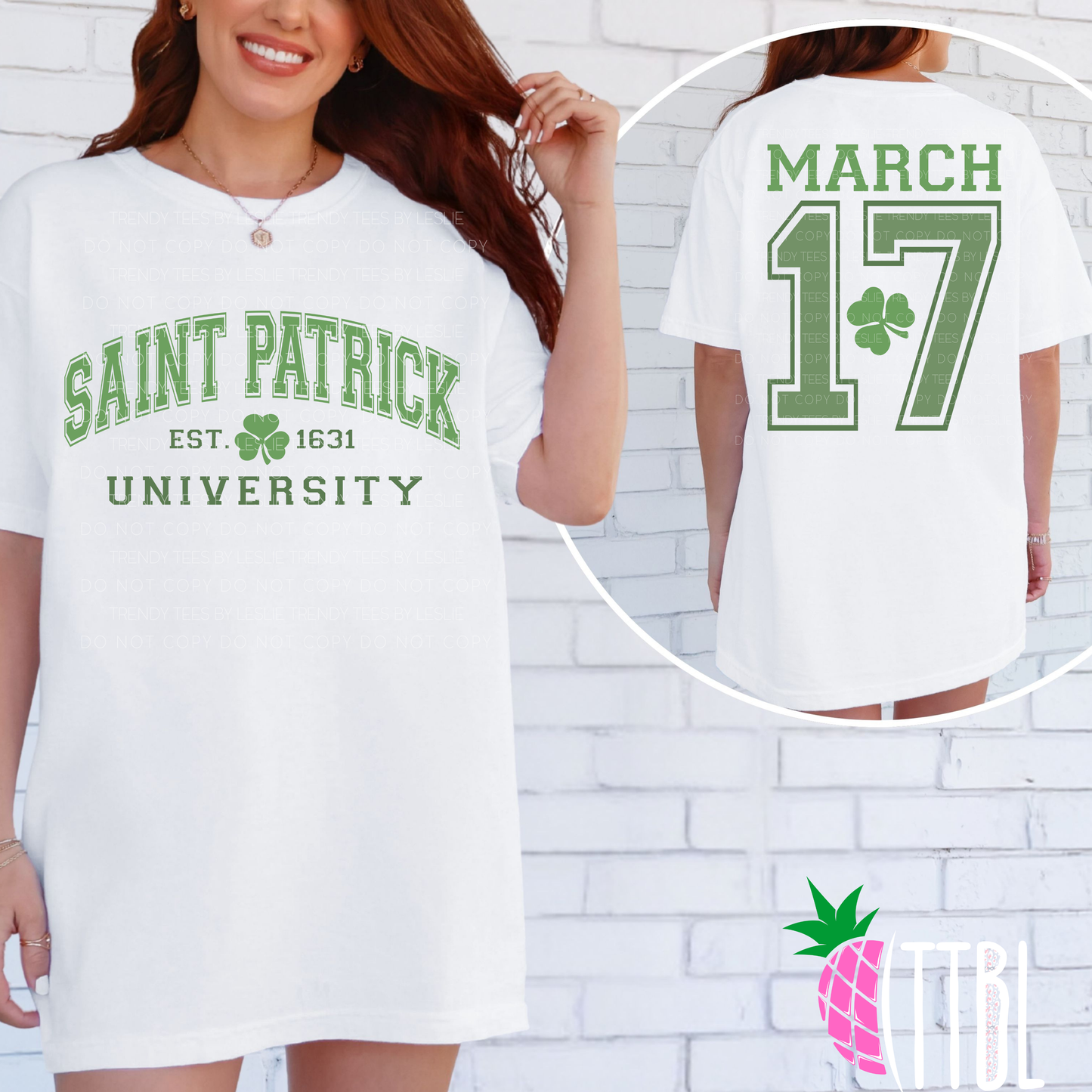 Saint Patrick University DTF Transfer