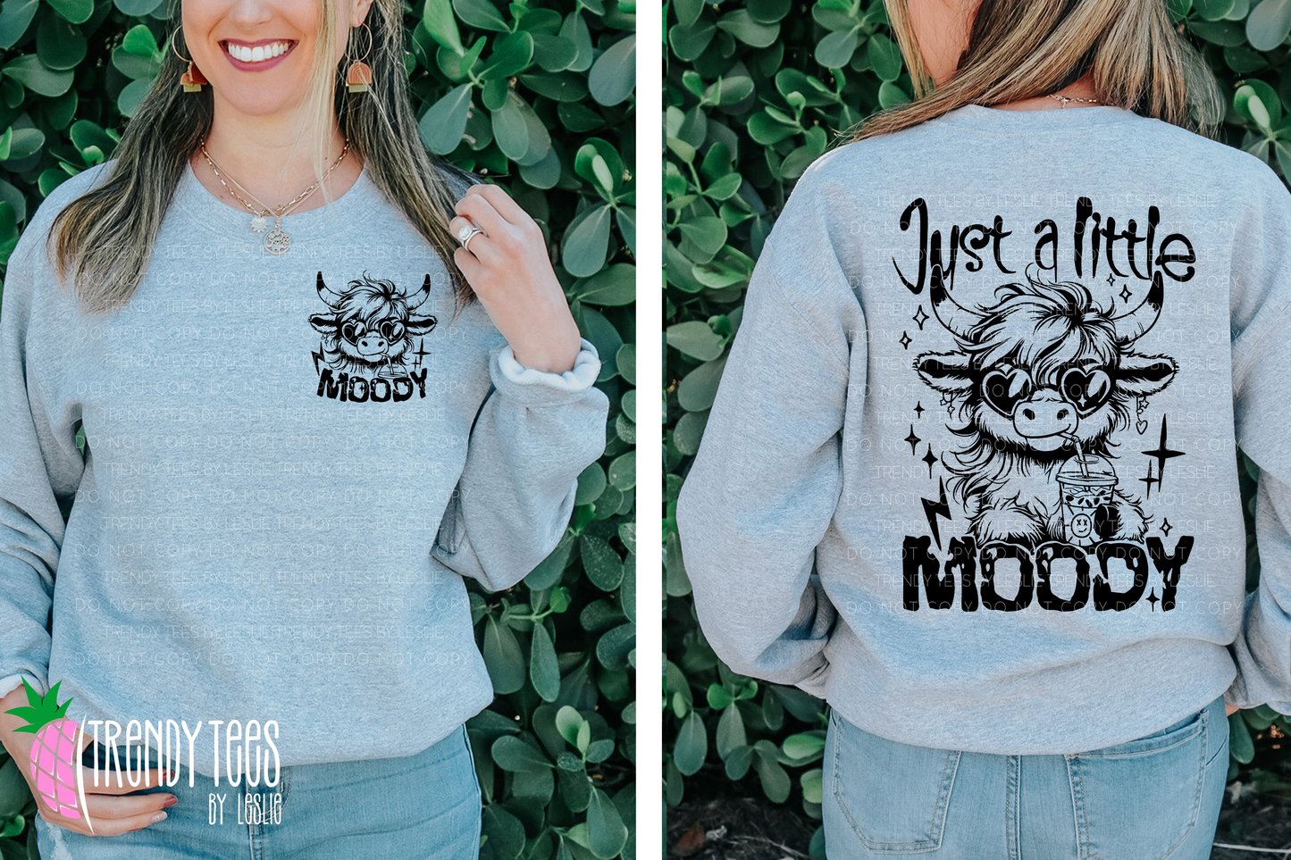 Just a Little Moody Highland Cow (black)