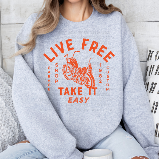 Live Free Take It Easy DTF