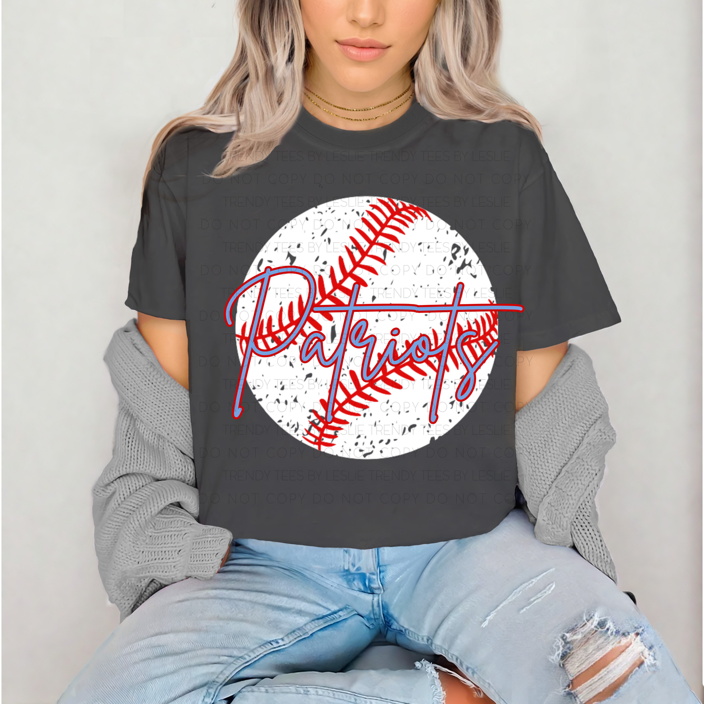 Patriots Baseball DTF Transfer