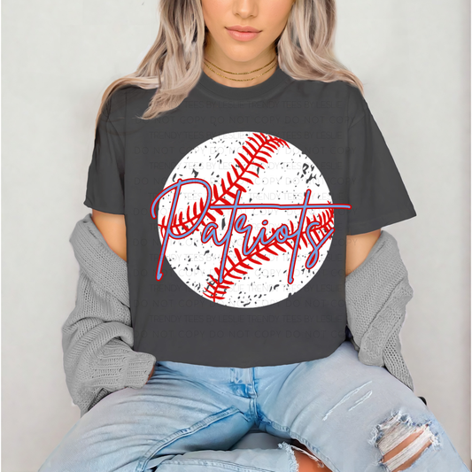 Patriots Baseball DTF Transfer