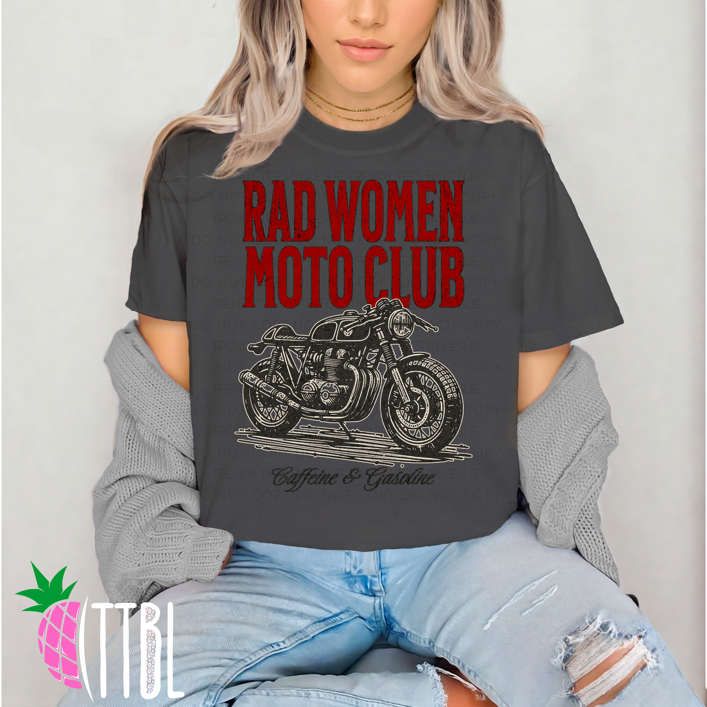 Rad Women Moto Club DTF Transfer (black)