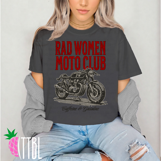 Rad Women Moto Club DTF Transfer (black)