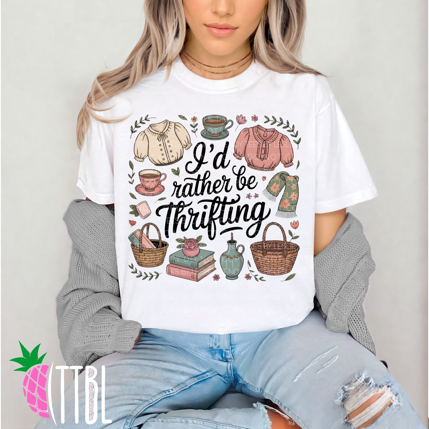 I’d Rather Be Thrifting DTF Transfer
