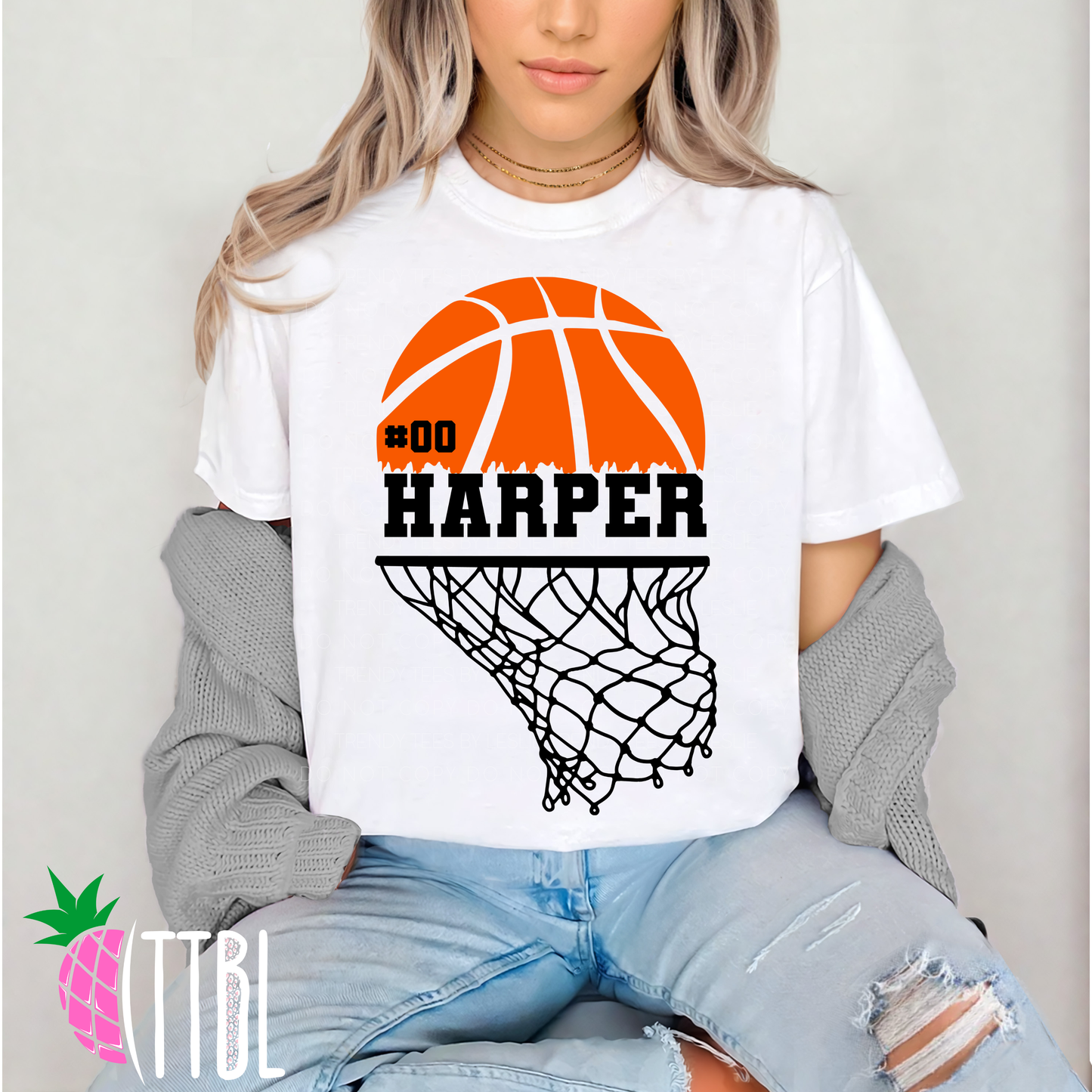 Custom School Basketball DTF Transfers